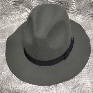 Stylish Gray Nicole Marciano Hat with Black Band